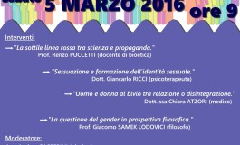 A Pisa un convegno su sesso e gender