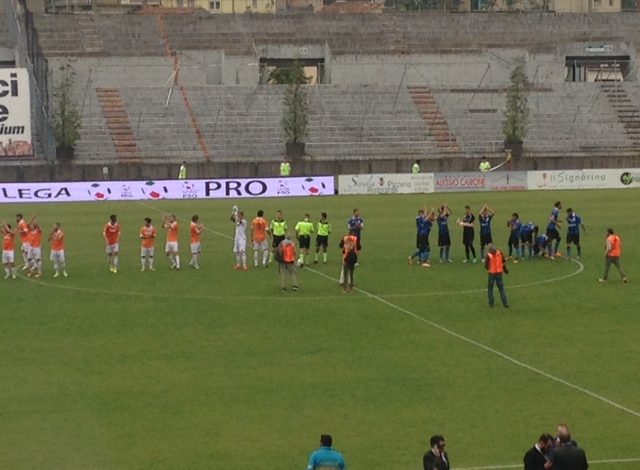 Pistoiese-Pisa 1-0. Decide Vassallo e gli arancioni sono salvi