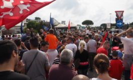 Il Saluto dei tifosi al Pisa 1909 in partenza per Foggia