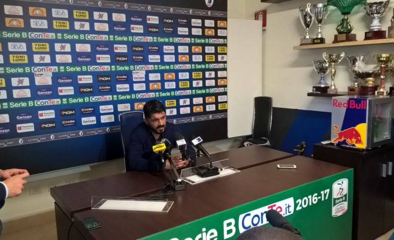 Mister Gattuso alla vigilia di Pisa-Trapani