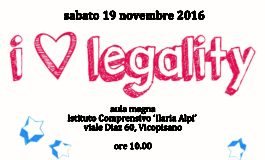 Calci e Vicopisano: iniziative sulla legalità 18 e 19 novembre 2016