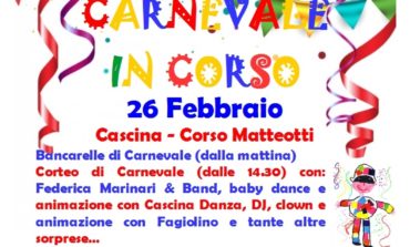 A Cascina torna il carnevale in corso Matteotti