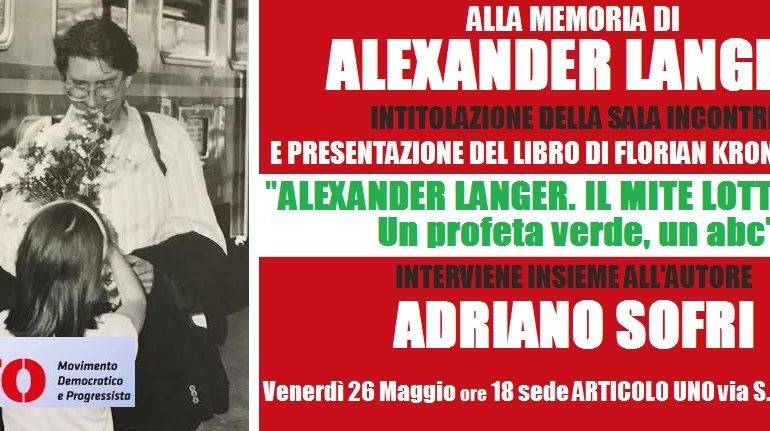 A Pisa un luogo dedicato ad Alexander Langer