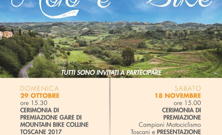 Motociclismo Toscano e MTB Colline Toscane: premiazione della stagione 2017 a Casciana Terme