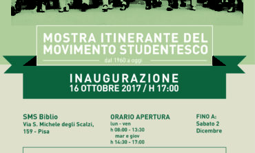 Pisa, apre la mostra “In Movimento, la nostra storia dal 1960 ad oggi” organizzata dagli studenti