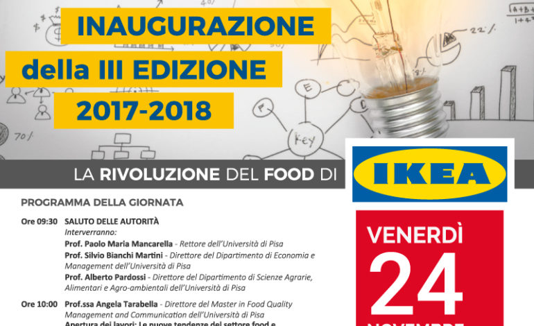 Pisa, la rivoluzione del food coinvolge Ikea al Masterfood