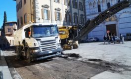 Pisa, in corso la riasfaltatura di via San Zeno