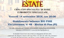 Festa di fine estate con l’associazione dei Lucani a Pisa