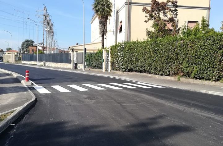 Pisa, terminata l’asfaltatura di via Livornese