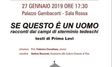 Pisa, Giornata della Memoria incontro con lo storico Federico Ciavattone