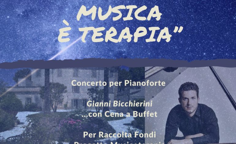 “Quando la musica è terapia”, concerto pianistico di Gianni Bicchierini a favore del progetto di Musicoterapia della Stella Maris