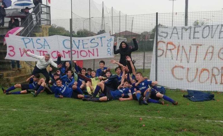 Trionfo Pisa Ovest, vittoria del campionato della categoria Giovanissimi 2004