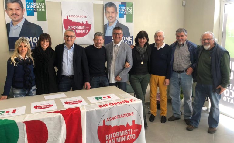 I Riformisti per San Miniato sostengono il candidato del centrosinistra