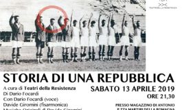 Teatro a Molina, si chiude con Storia di una Repubblica di e con Dario Focardi