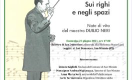 Il volume 'SUI RIGHI E NEGLI SPAZI' per commemorare il M° DUILIO NERI