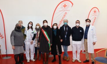 Covid19, visita della vicesindaco Bonsangue all’hub vaccinale della Croce Rossa a Ospedaletto