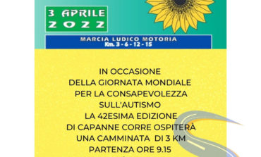 Capanne corre per l'autismo. Tre chilometri di passeggiata per sensibilizzare sul tema