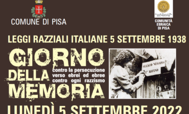 ﻿5 settembre 2022, Giorno della Memoria contro la persecuzione verso ebrei e contro ogni razzismo