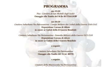 ﻿Giornata dei defunti, il programma delle celebrazioni