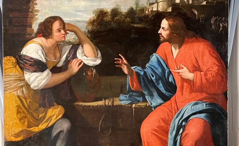 A Palazzo Blu “Cristo e la Samaritana al pozzo” di Artemisia Gentileschi