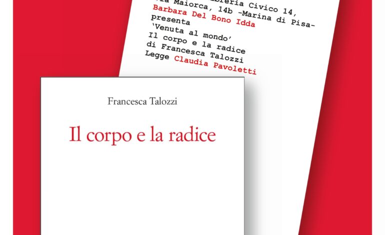 Al CIVICO 14 LIBRERIA la presentazione  de  “Il corpo e la radice”  la silloge poetica di Francesca Talozzi