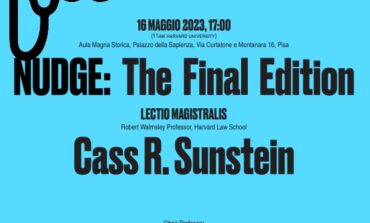 Cass R. Sunstein ospite dell’Università di Pisa per una Lectio Magistralis sulla teoria del Nudge﻿