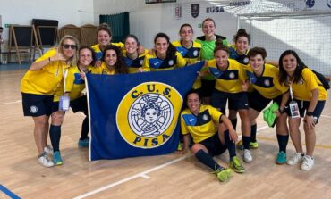 IL CUS PISA CALCIO A 5 FEMMINILE TORNA DAI CNU DI CAMERINO CON UN BUON QUARTO POSTO