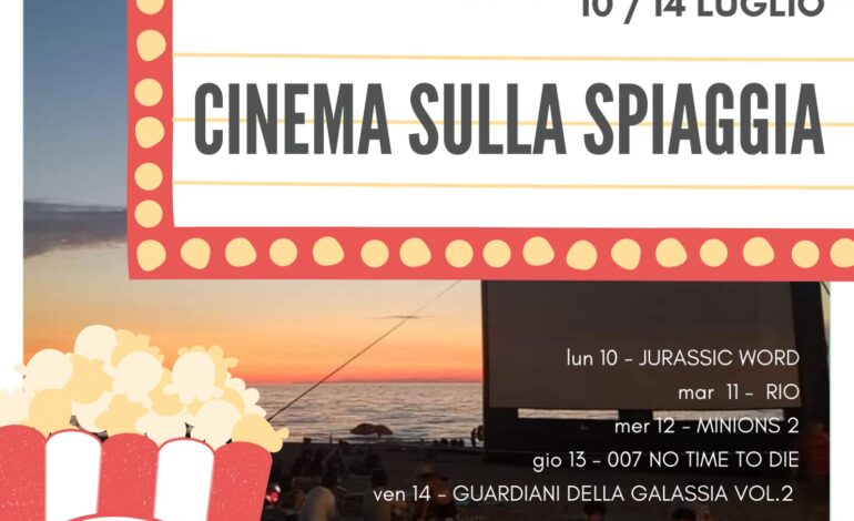 Parte la rassegna “Cinema sul mare” al Bagno degli Americani di Tirrenia