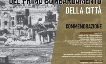 ﻿Pisa commemora le vittime del primo bombardamento della città. La cerimonia in memoria dei tragici fatti del 31 agosto 1943