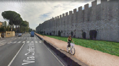 ﻿Mobilità sostenibile, nuovo percorso ciclopedonale in via Contessa Matilde