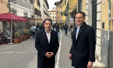 ﻿Lastricati nuovi in centro storico tra piazza Cavalieri e via Santa Maria