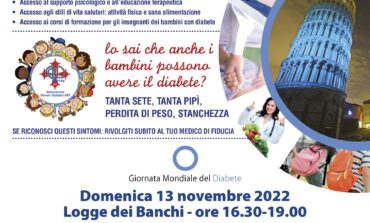 Logge di Banchi illuminate di blu per la Giornata mondiale del diabete