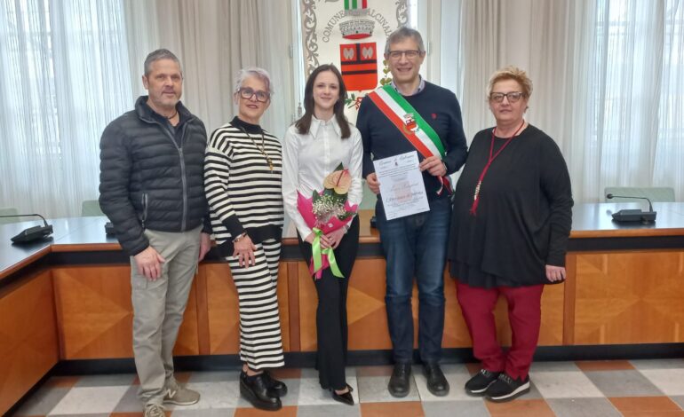 ﻿Anna Zingoni, la ballerina del Teatro alla Scala di Milano premiata in Comune