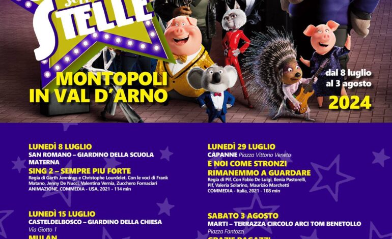 ﻿Montopoli: al via il cinema all’aperto