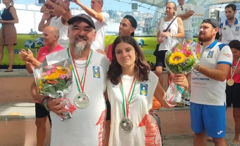 Agnese Casini e Daniele Gennai a Genova alle finali di Beach Bocce