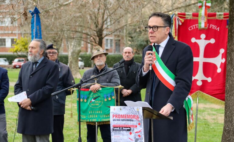 ﻿Giornata della Memoria: la cerimonia nell’area verde Raffaello Menasci